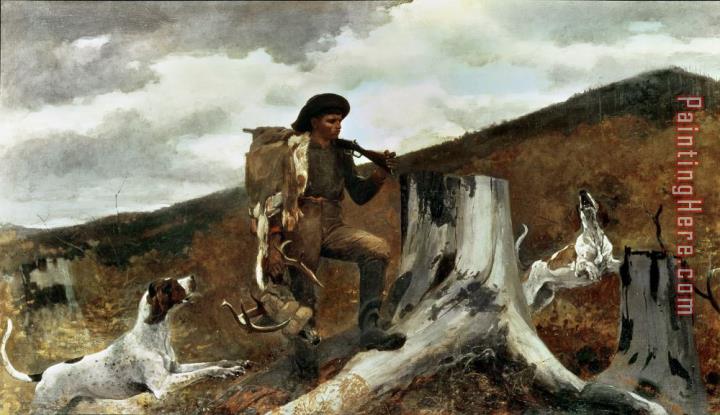 Winslow Homer The Hunter and his Dogs